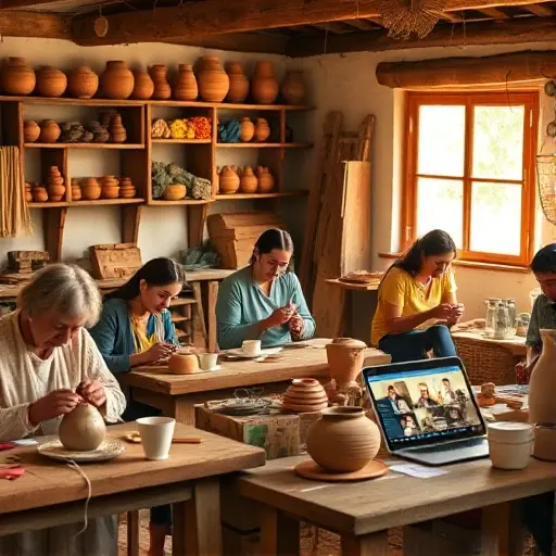 Восстановление традиционных ремесел через онлайн-обучающие платформы для молодежи